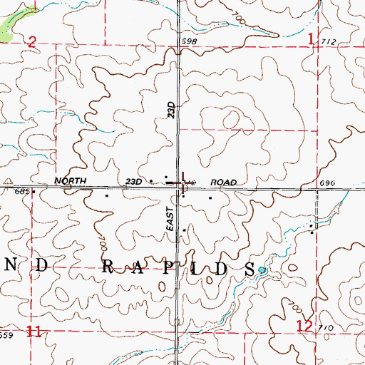Topographic Map of Prospect School (historical), IL