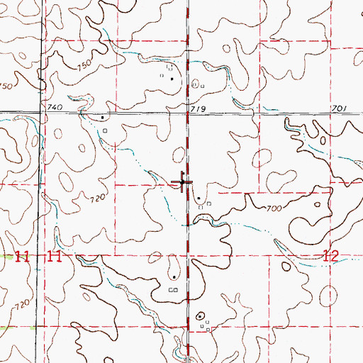 Topographic Map of Sampson School (historical), IL