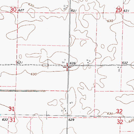 Topographic Map of School Number 200 (historical), IL
