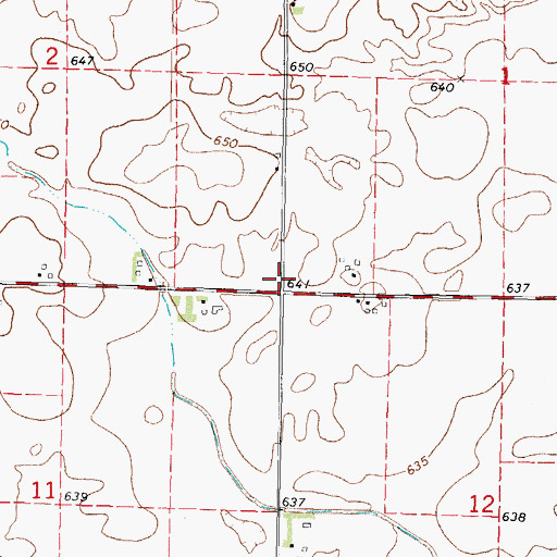 Topographic Map of Wilson School (historical), IL