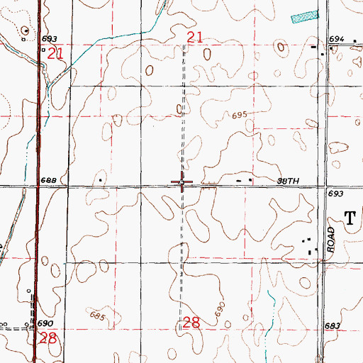 Topographic Map of Culton (historical), IL