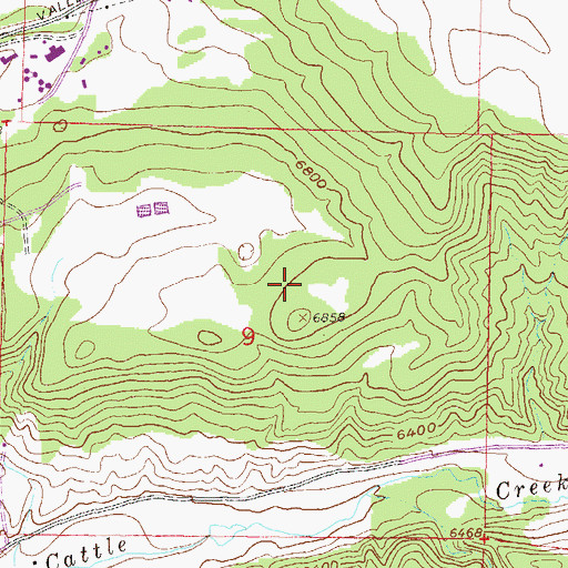 Topographic Map of Atkinson Ditch, CO