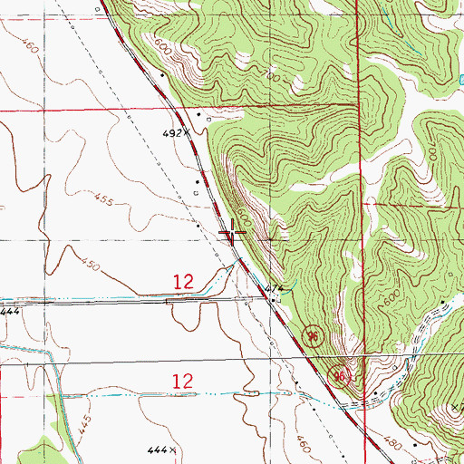 Topographic Map of Elm Grove School (historical), IL