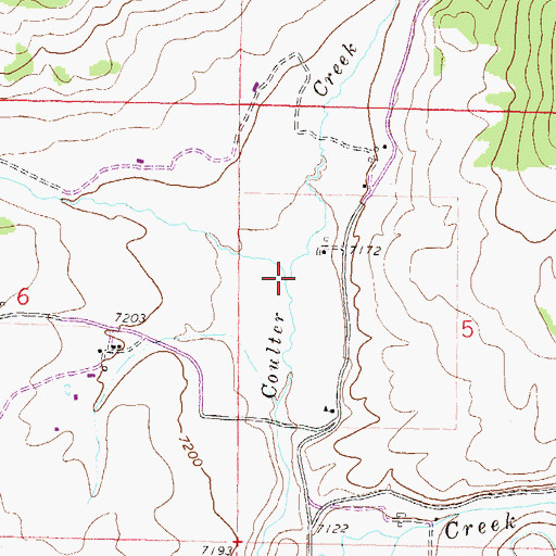 Topographic Map of Mesa Creek, CO