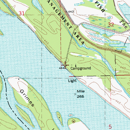 Topographic Map of Riprap Landing, IL