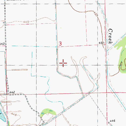 Topographic Map of Round Pond (historical), IL