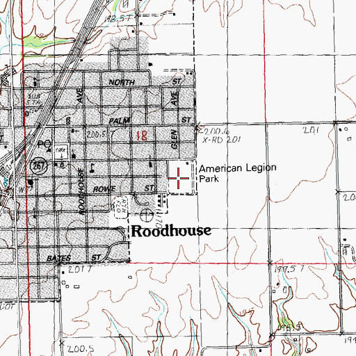 Topographic Map of American Legion Park, IL