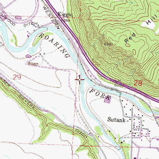 Topographic Map of Crystal River, CO