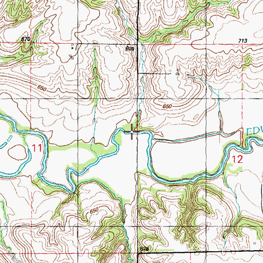 Topographic Map of Army Ford, IL
