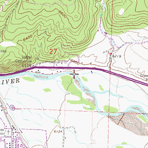 Topographic Map of Crystal Spring Creek, CO