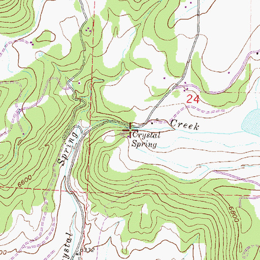 Topographic Map of Crystal Spring, CO