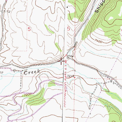 Topographic Map of Shippees Draw, CO