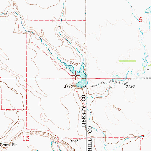 Topographic Map of Wolery Fish Pond, MT
