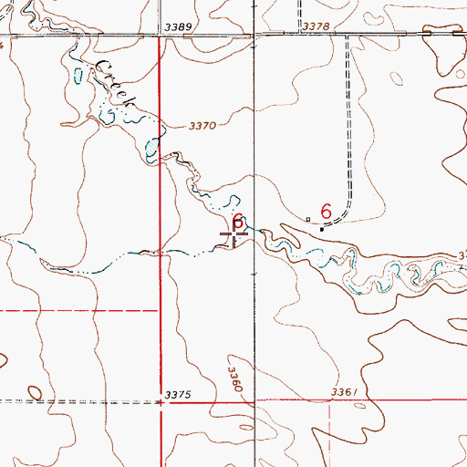 Topographic Map of Desert Coulee, MT