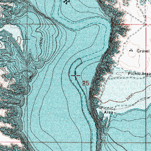 Topographic Map of Kinread Post Office (historical), MT