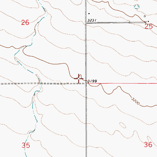 Topographic Map of King Post Office (historical), MT