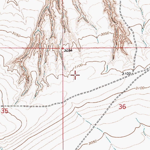 Topographic Map of Rosebranch Post Office (historical), MT