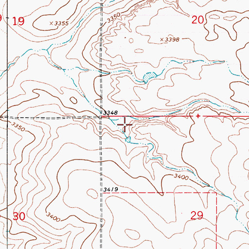 Topographic Map of Utopia Post Office (historical), MT