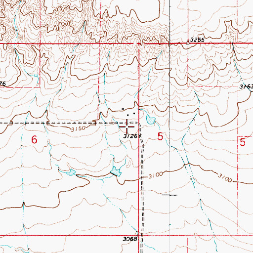 Topographic Map of Selma (historical), MT