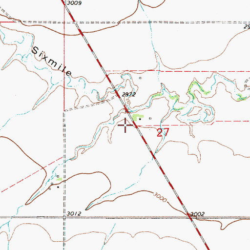 Topographic Map of George (historical), MT