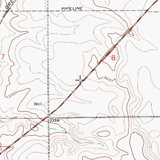Topographic Map of Sweet Grass Hills Historical Marker, MT