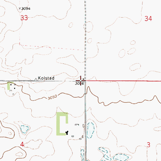 Topographic Map of Sherrard School (historical), MT