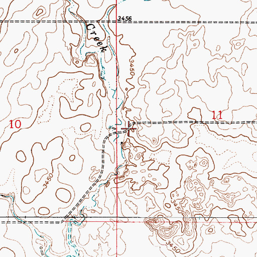 Topographic Map of Trommer School (historical), MT
