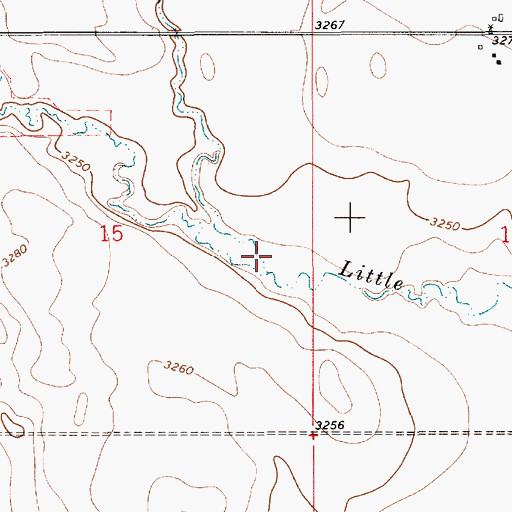 Topographic Map of Scotch Coulee, MT