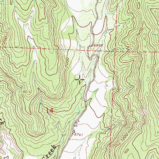Topographic Map of West Fork Kimball Creek, CO
