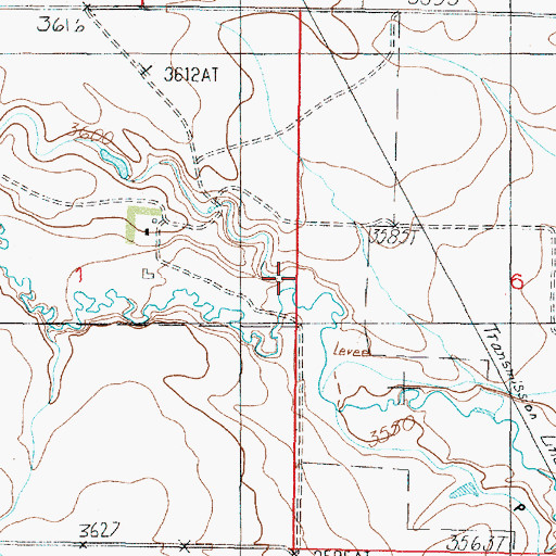 Topographic Map of Haatvedt Coulee, MT