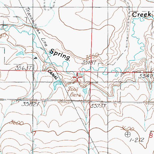 Topographic Map of DeBoer Coulee, MT