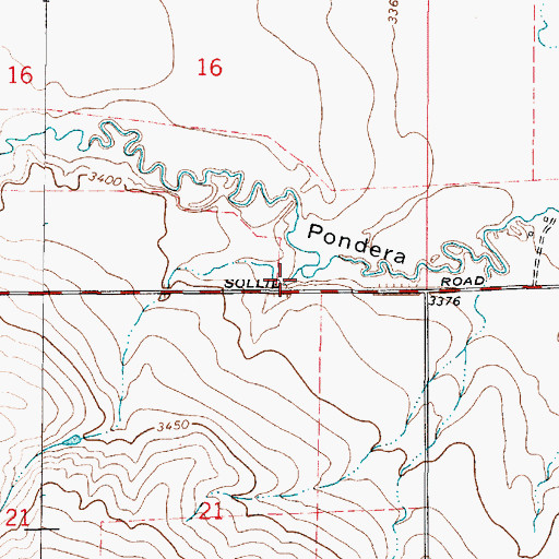 Topographic Map of Wilkcox Coulee, MT