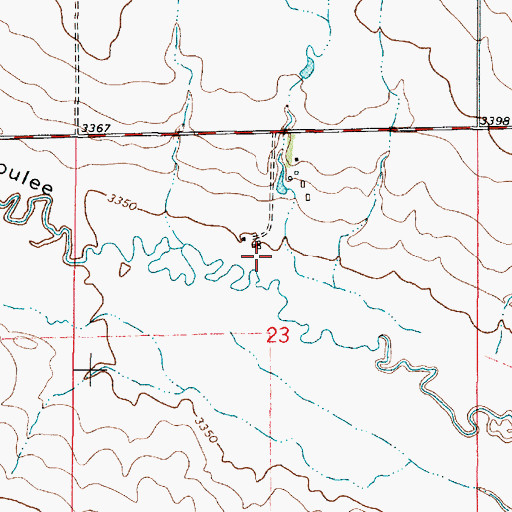 Topographic Map of Bird Coulee, MT