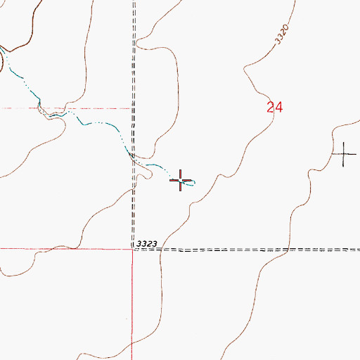 Topographic Map of Floberg Coulee, MT