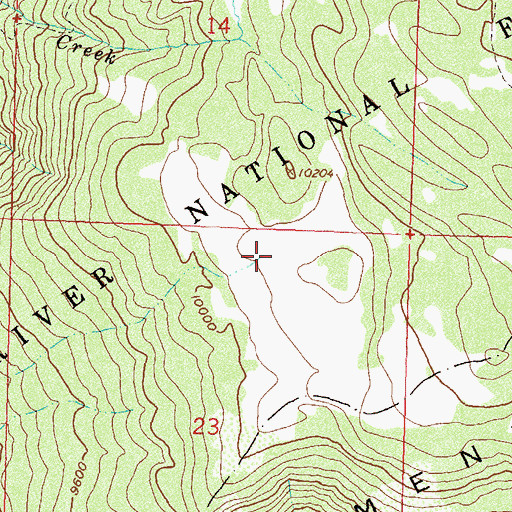 Topographic Map of Watson Reservoir, CO