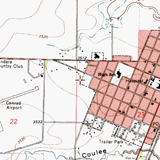 Topographic Map of The Church of Jesus Christ of Latter Day Saints, MT