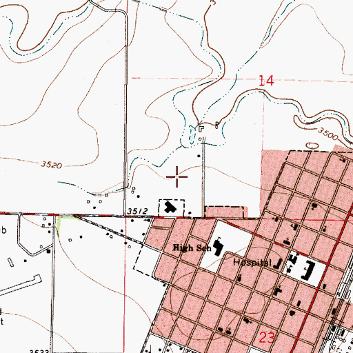 Topographic Map of Abel Park, MT