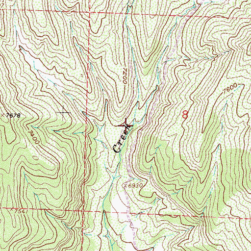 Topographic Map of West Hawxhurst Creek, CO