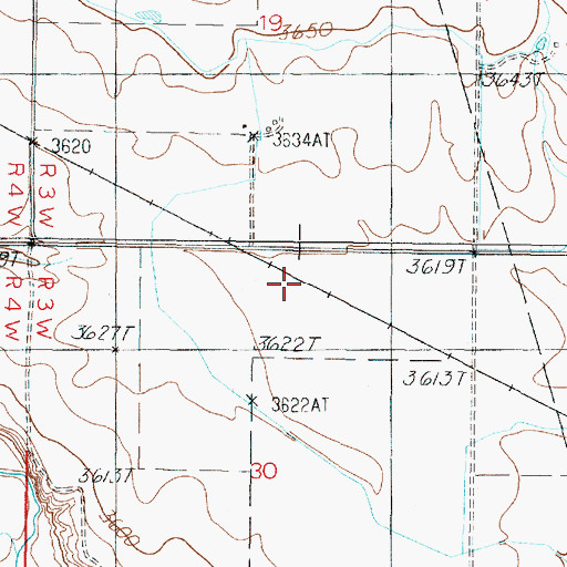 Topographic Map of Old Camp (historical), MT