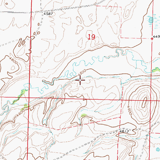 Topographic Map of Gordon Post Office (historical), MT