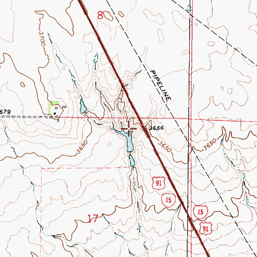 Topographic Map of Midway School (historical), MT