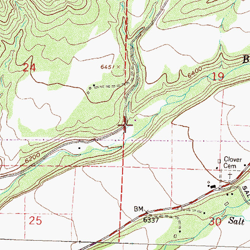 Topographic Map of Smalley Gulch, CO