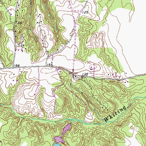 Topographic Map of Appersons Store (historical), VA