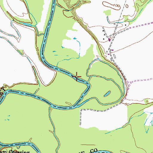 Topographic Map of Carters Ford, VA