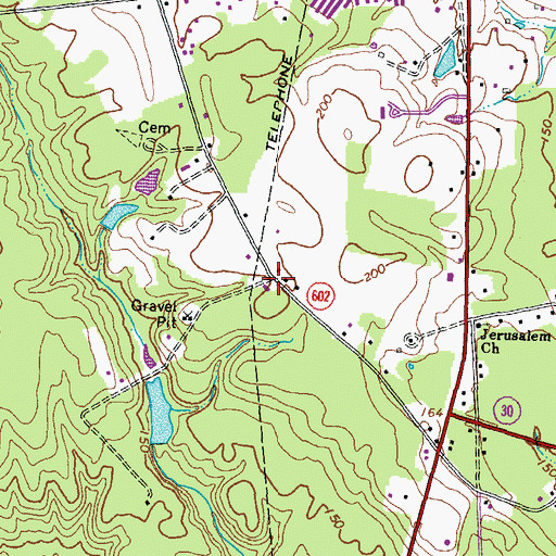Topographic Map of Doswell School (historical), VA