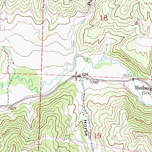 Topographic Map of Horse Gulch, CO