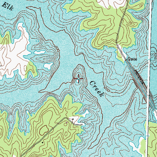 Topographic Map of Busbees Island, VA