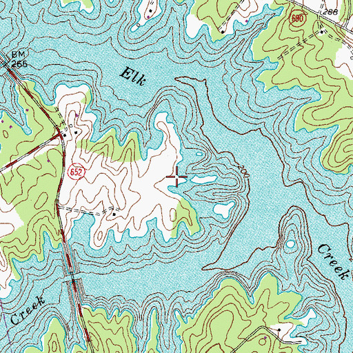 Topographic Map of Chisholms Point, VA