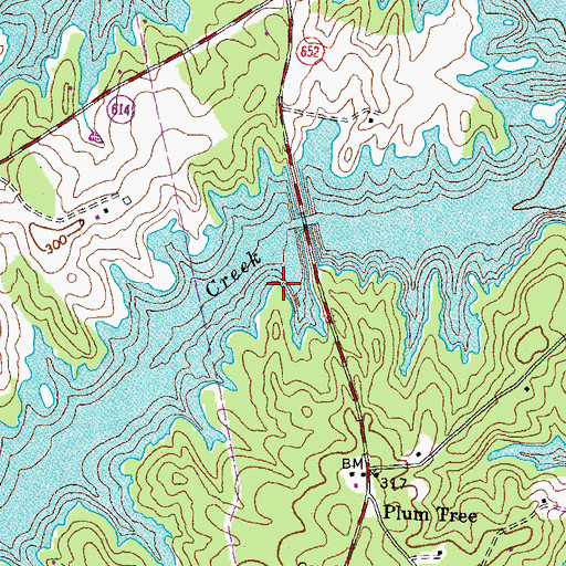 Topographic Map of Christmas Tree Point, VA