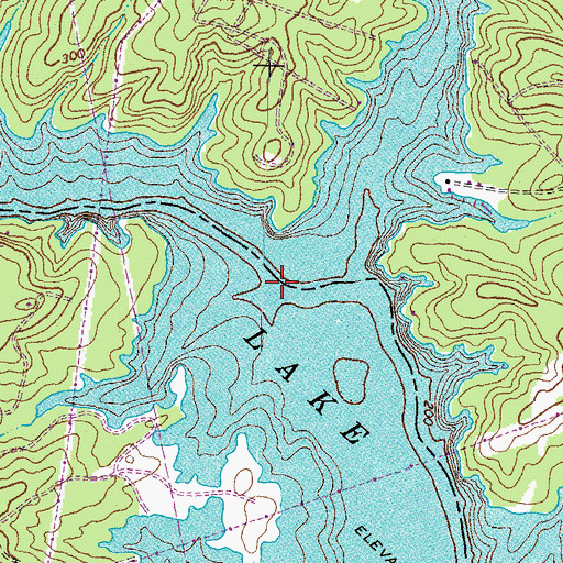 Topographic Map of Hackney Creek, VA